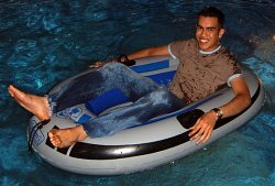 swim class in pool